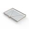 Anysizebasket Light Duty Basket: 12Lx8Wx1H, 304 SS, Hinged Lid with Thumb Clasp, No Handles, Mesh: 2 x .063 FLB-120080010-L02S - alternate 2